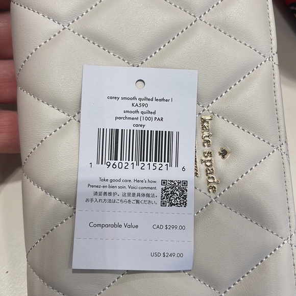 Kate Spade Carey Large Continential Wallet
Parchment 
NWT - Picture 5 of 16